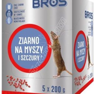 Bros Ziarno Na Myszy I Szczury 1kg 5X200