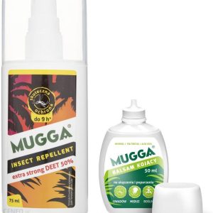Mugga Zestaw Spray 50% Deet + Mugga Balsam 50Ml