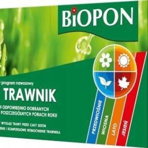 Piękny Trawnik Nawóz Biopon Zestaw Nawozów 4X2Kg