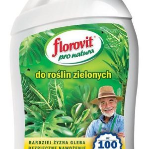 Plorovit Pro Natura Nawóz Płynny Organiczno-Mineralny Do Roślin Zielonych Butelka 1 Kg, Florovit Pro Natura