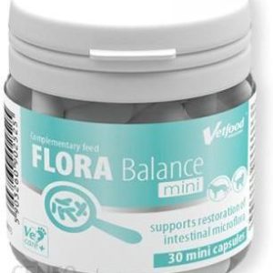 Vetfood Flora Balance 30 Kapsułek Mini Trawienie Apetyt Synbiotyk Probiotyk
